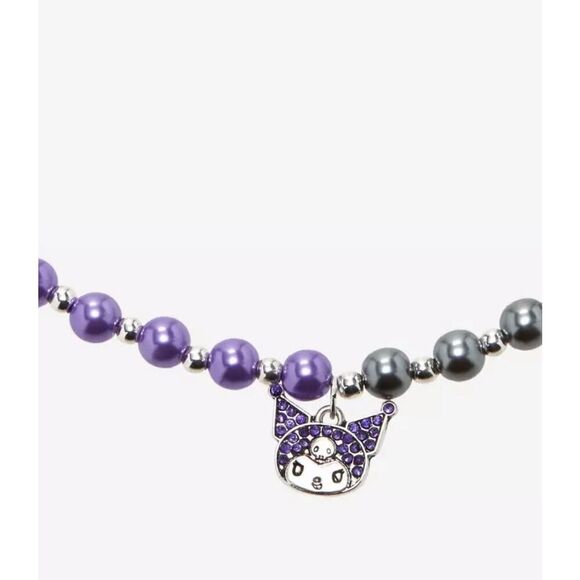 HELLO KITTY Kuromi Split Beaded Choker Necklace Set - Picture 4 of 6